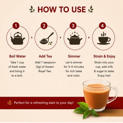 How to use Assam Royal